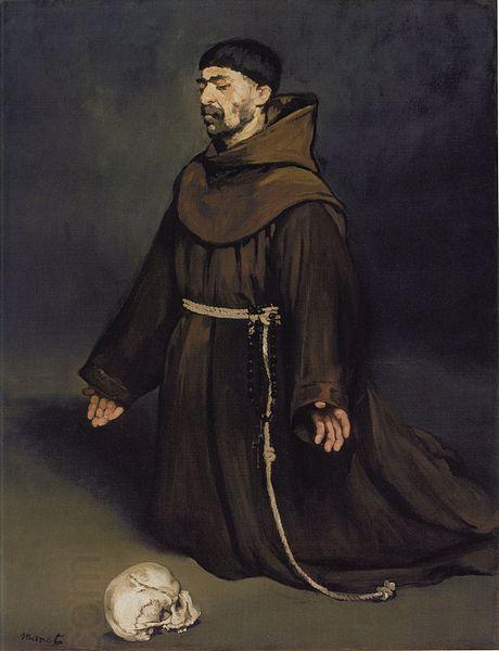 Edouard Manet Un moine en priere oil painting picture